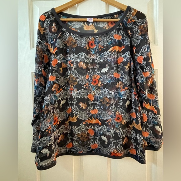 Bongo XL sheer woodland animals fox deer rabbit squirrel chipmunk twee quirky - Picture 11 of 11